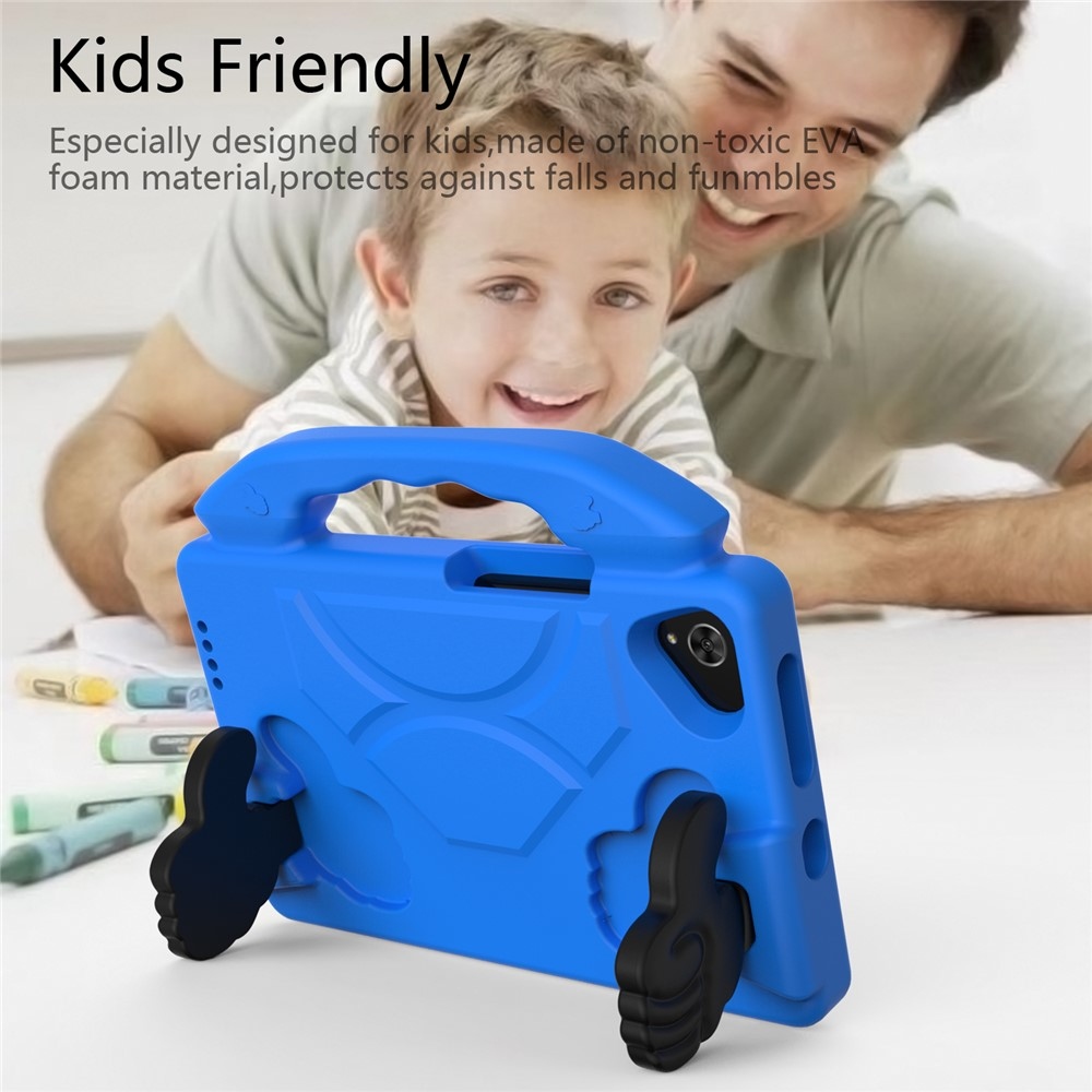 Thumb EVA odolné púzdro s úchytom na tablet Samsung Galaxy Tab A11/Tab A9 - modré