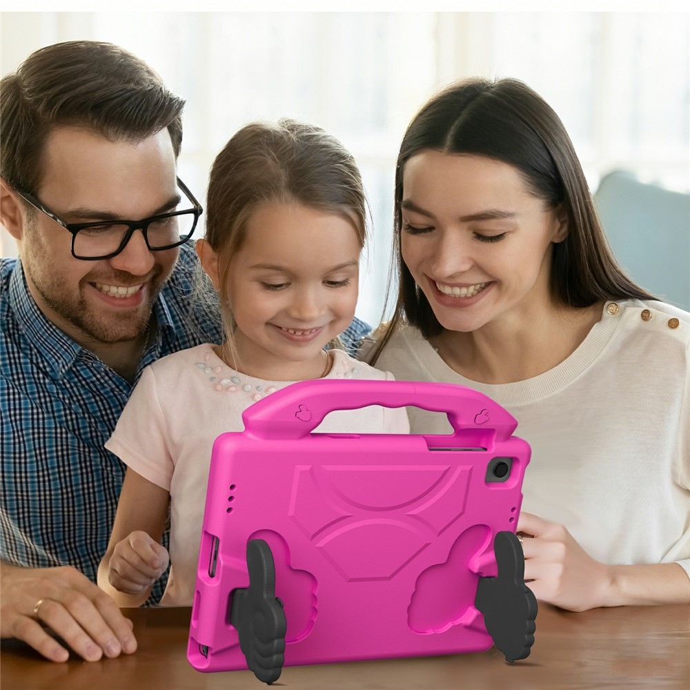 Thumb EVA odolné púzdro s úchytom na tablet Samsung Galaxy Tab A11+/Tab A9+ - rose