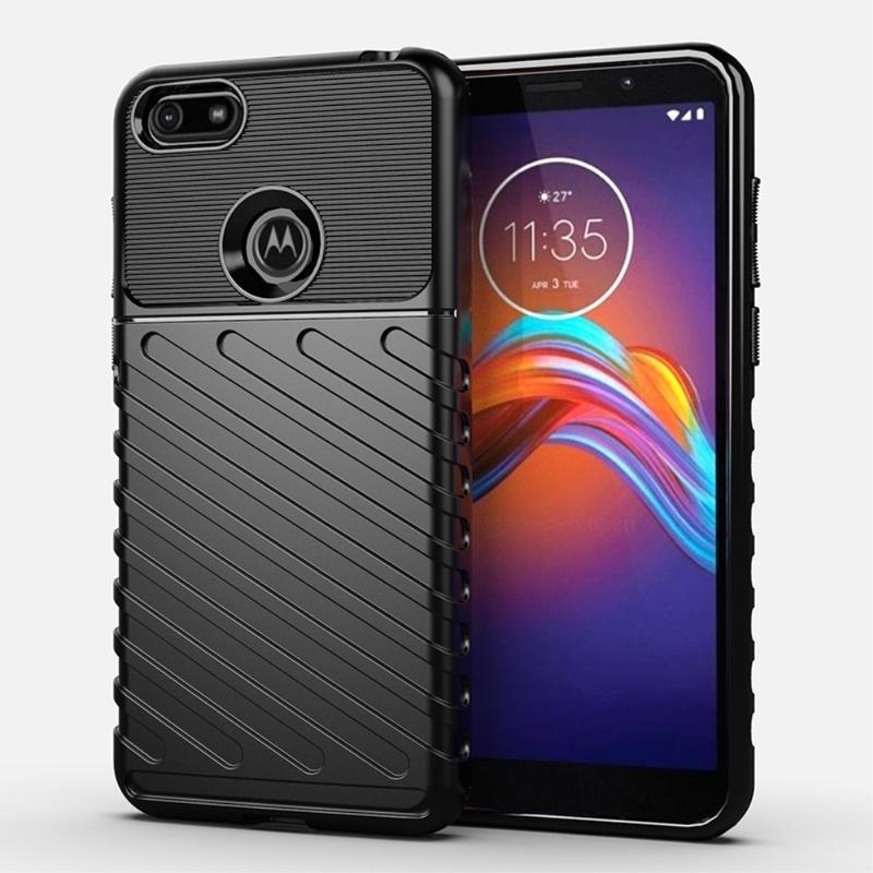 Thunder odolný gélový obal na mobil Motorola Moto E6 Play - čierny