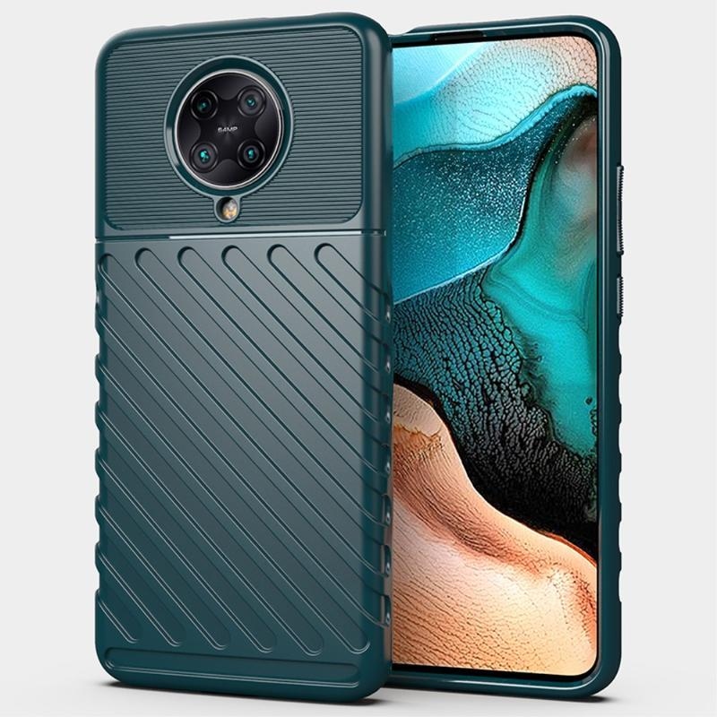 Thunder odolný gélový obal na mobil Xiaomi Poco F2 Pro - zelený