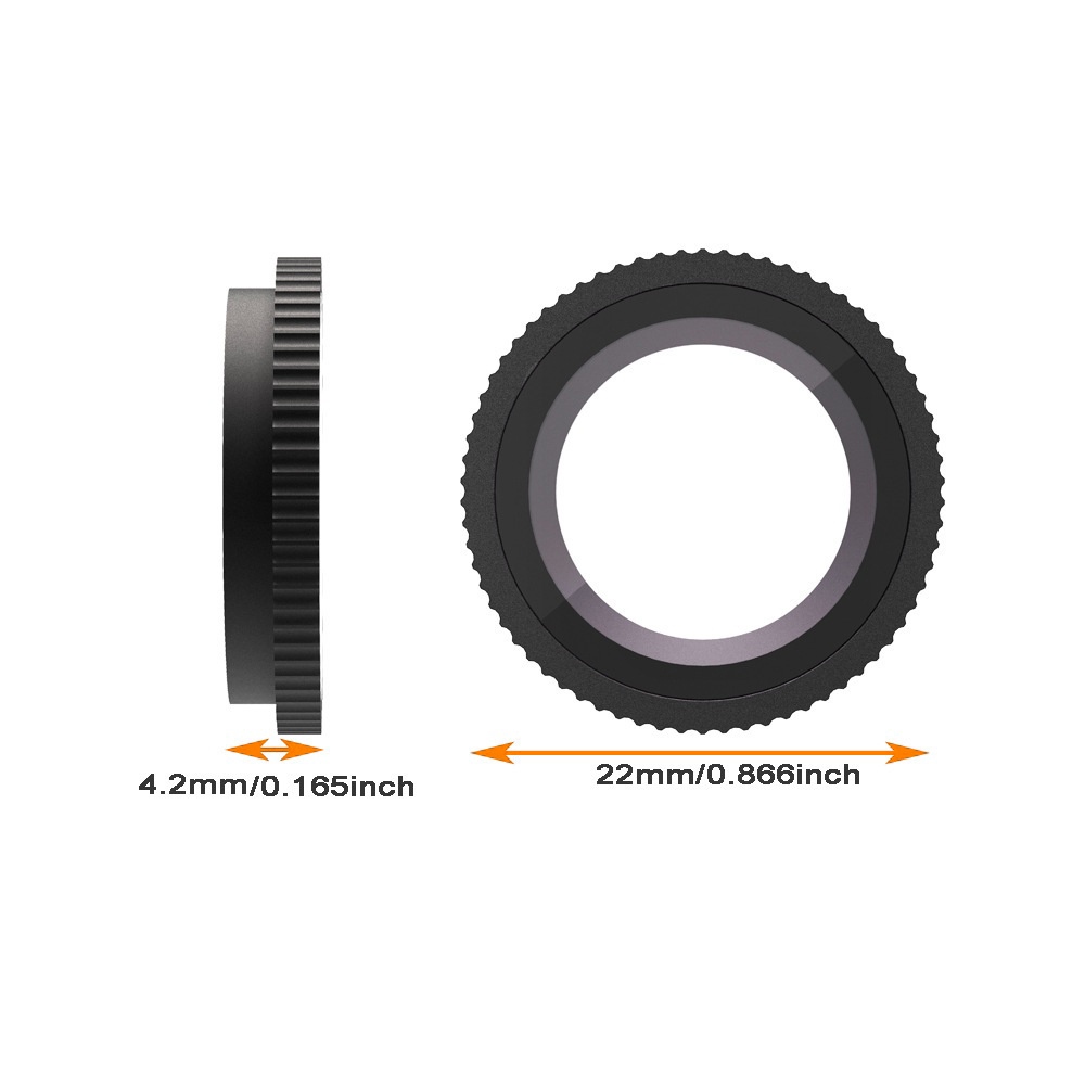 Hliníkový ochranný kryt objektívu s tvrdeným sklom pre Insta360 GO Ultra