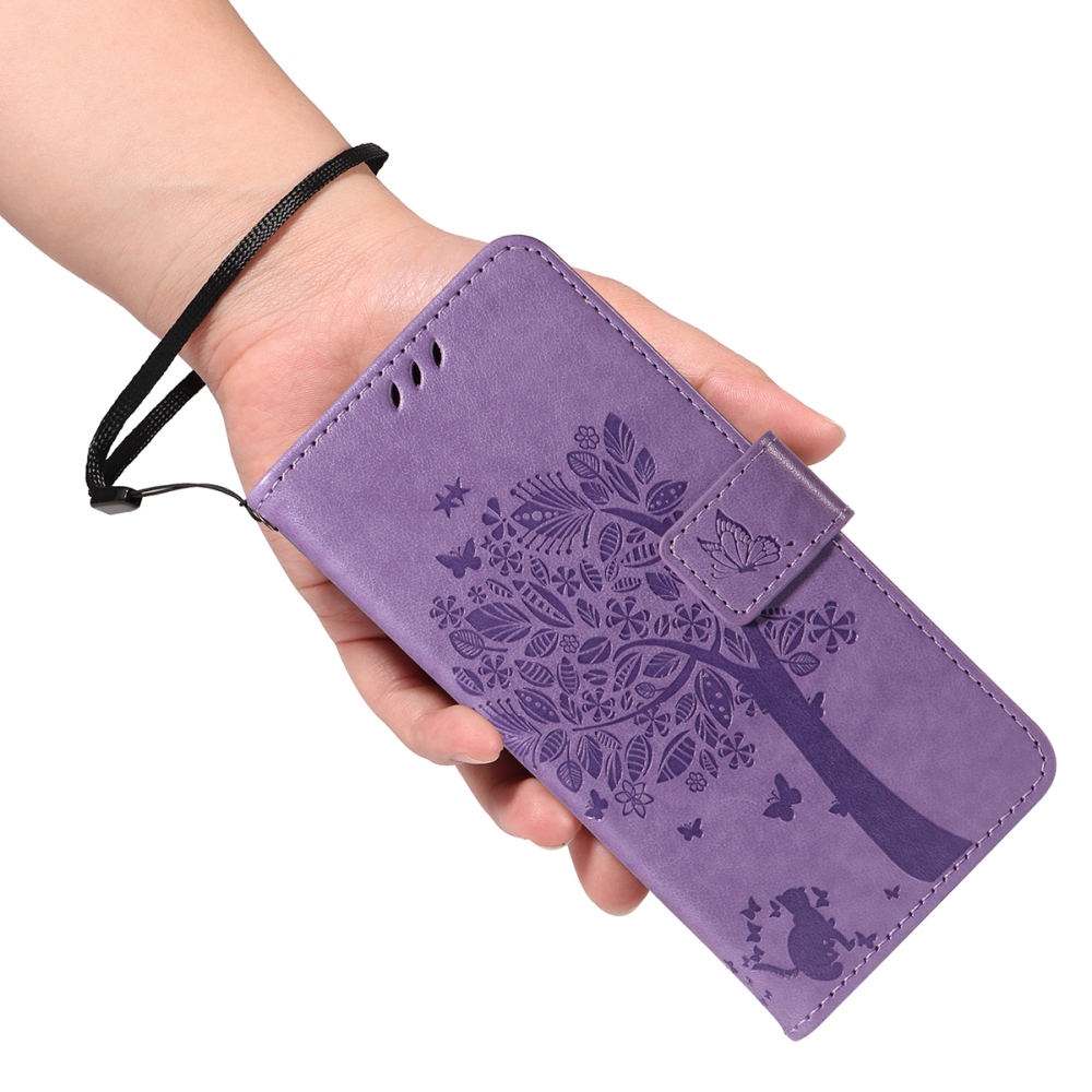 Trees knižkové púzdro na Xiaomi Redmi 15 4G (171mm) - svetlofialové
