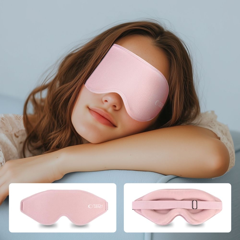 Tech-Protect EyeShade 3D maska ​​na spanie - ružová
