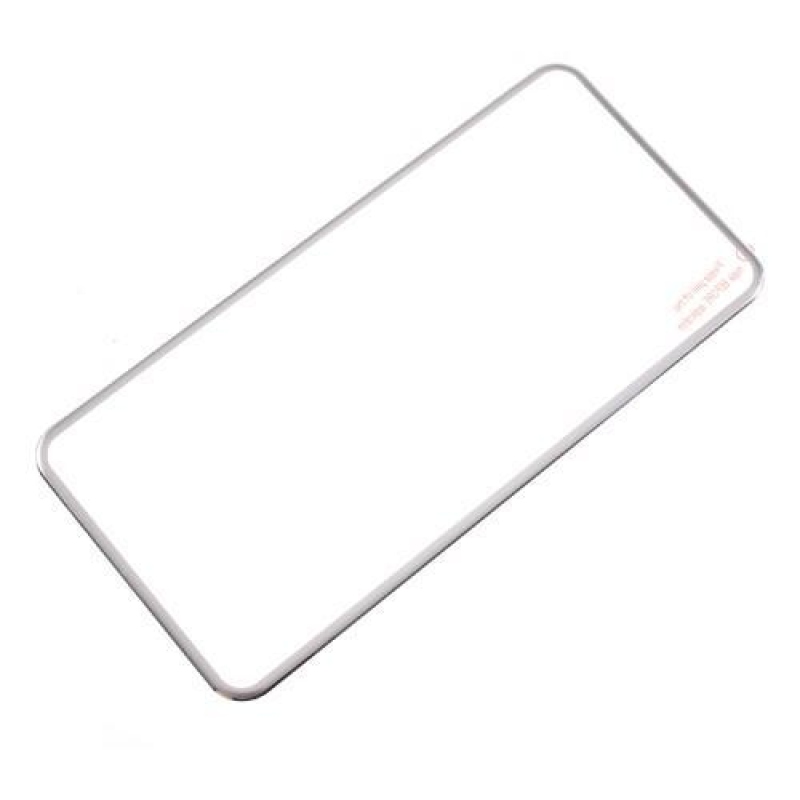 Titanium celoplošné zadné ochranné tvrdené sklo na iPhone 7 Plus a 8 Plus - strieborný lem