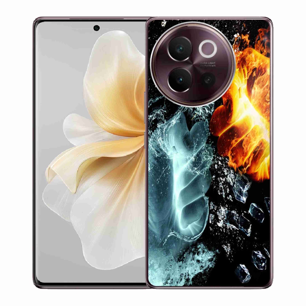 Gélový kryt mmCase na Vivo V40 Lite 5G - voda a oheň
