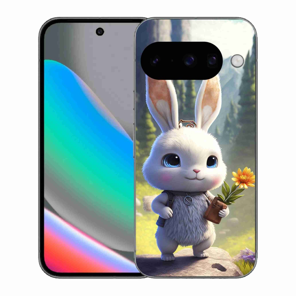 Gélový kryt mmCase na Google Pixel 10 - roztomilý zajačik