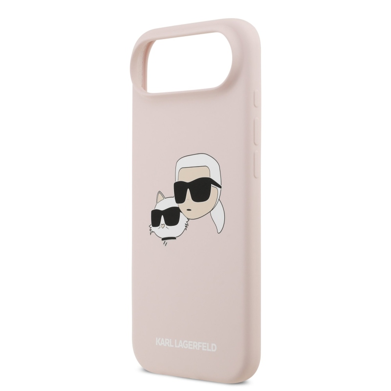 Karl Lagerfeld Liquid Silicone Double Heads MagSafe zadný kryt pre iPhone 17 Air Pink