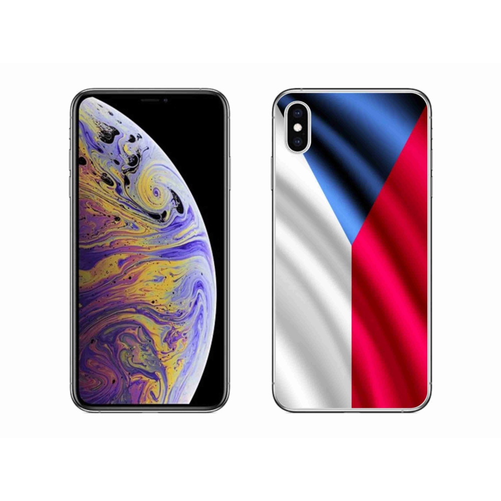 Gélový kryt mmCase na mobil iPhone XS Max - česká vlajka