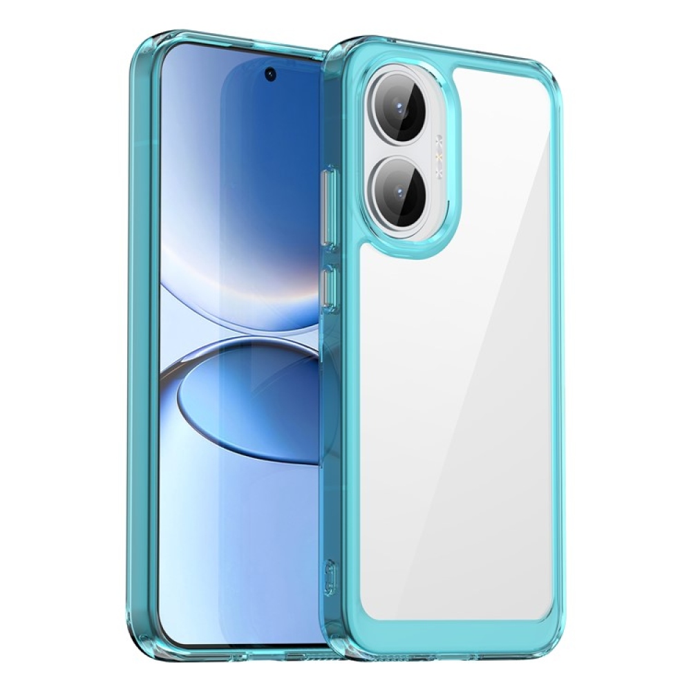 Gélový obal s pevným chrbtom na Xiaomi Poco F7 5G - svetlomodrý