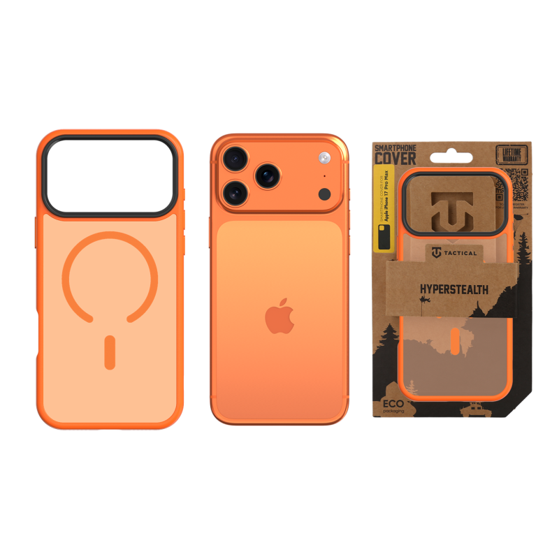 Taktický kryt MagForce Hyperstealth pre iPhone 17 Pro Max Agent Orange