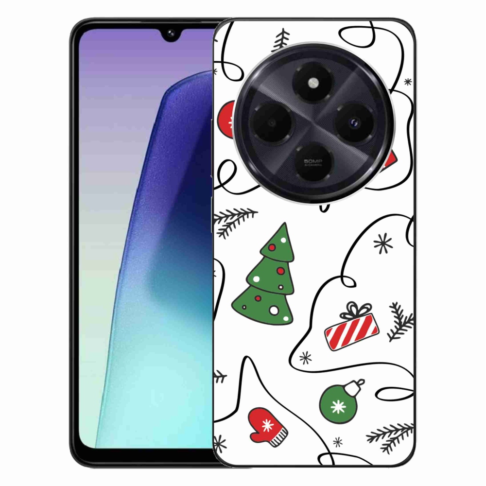 Gélový kryt mmCase na Xiaomi Redmi 14C/Poco C75 - vianočné motívy