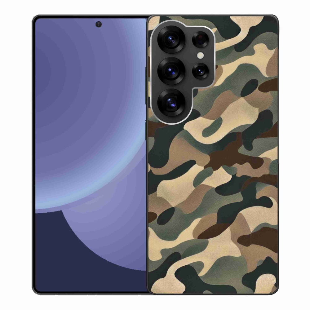 Gélový kryt mmCase na Samsung Galaxy S25 Ultra - maskáčový vzor 11
