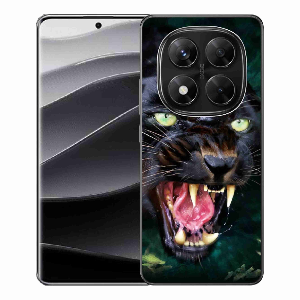 Gélový kryt mmCase na Xiaomi Redmi Note 14 Pro 5G/Poco X7 5G - rozzuřený čierny panter