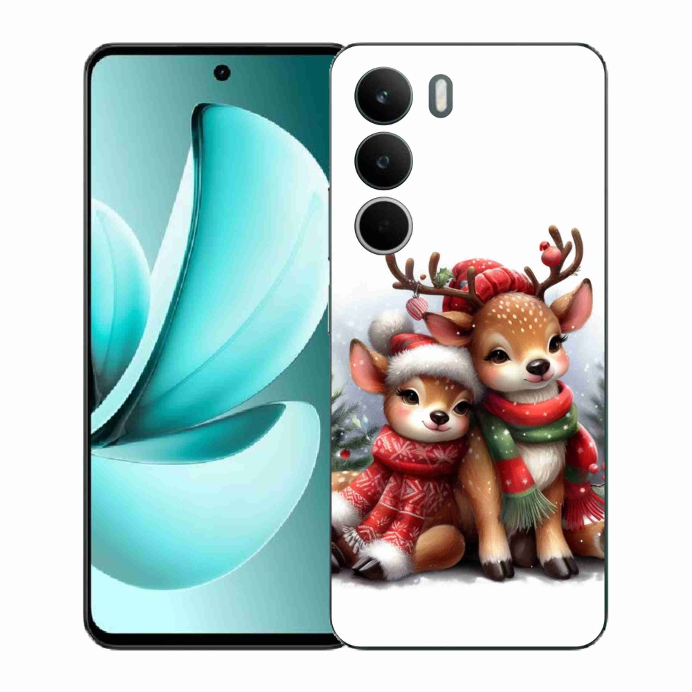 Gélový kryt mmCase na Realme C71 - vianočné soby
