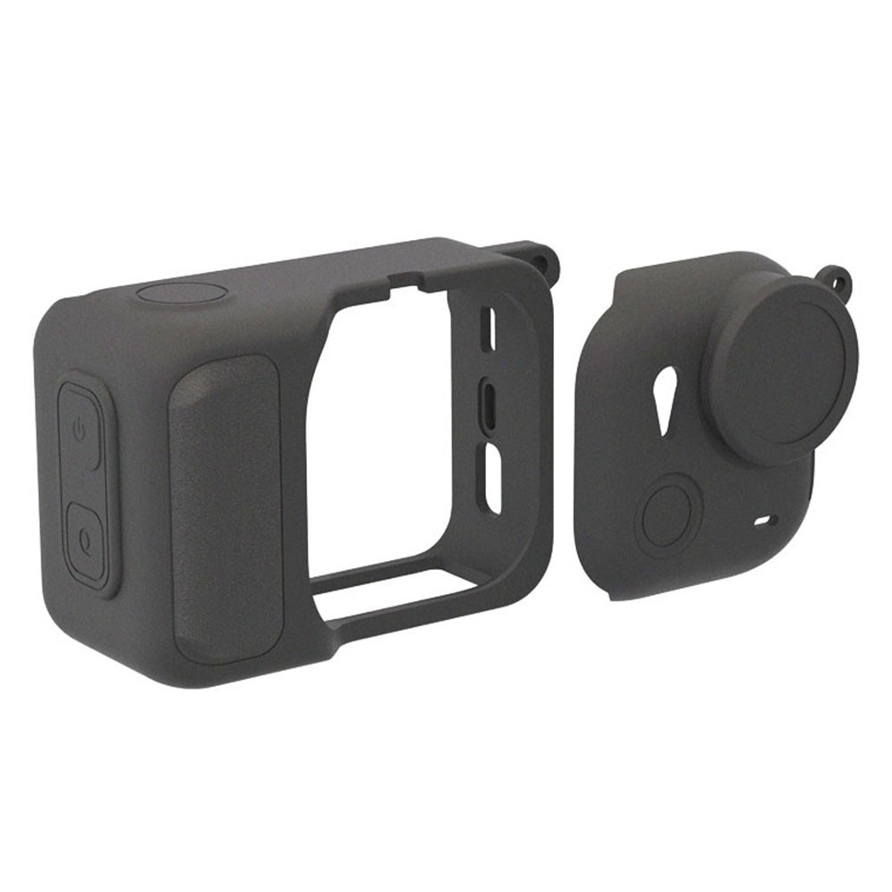 Silikónový ochranný obal s krytkou objektívu pre Insta360 GO Ultra – čierny