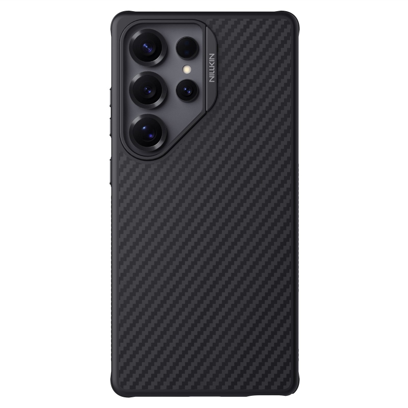 Nillkin Synthetic Fiber PRO Magnetic Zadný Kryt pre Samsung Galaxy S25 Ultra Silvery