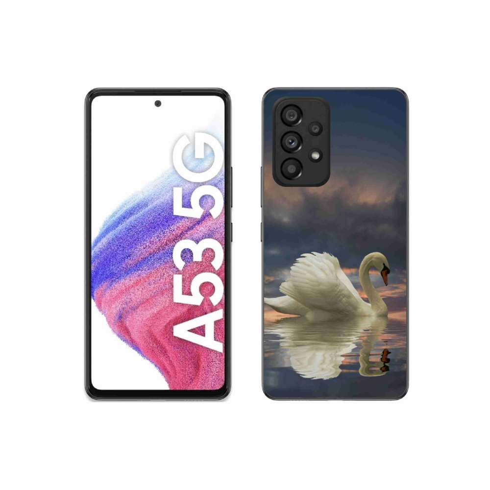 Gélový kryt mmCase na Samsung Galaxy A53 5G - labuť