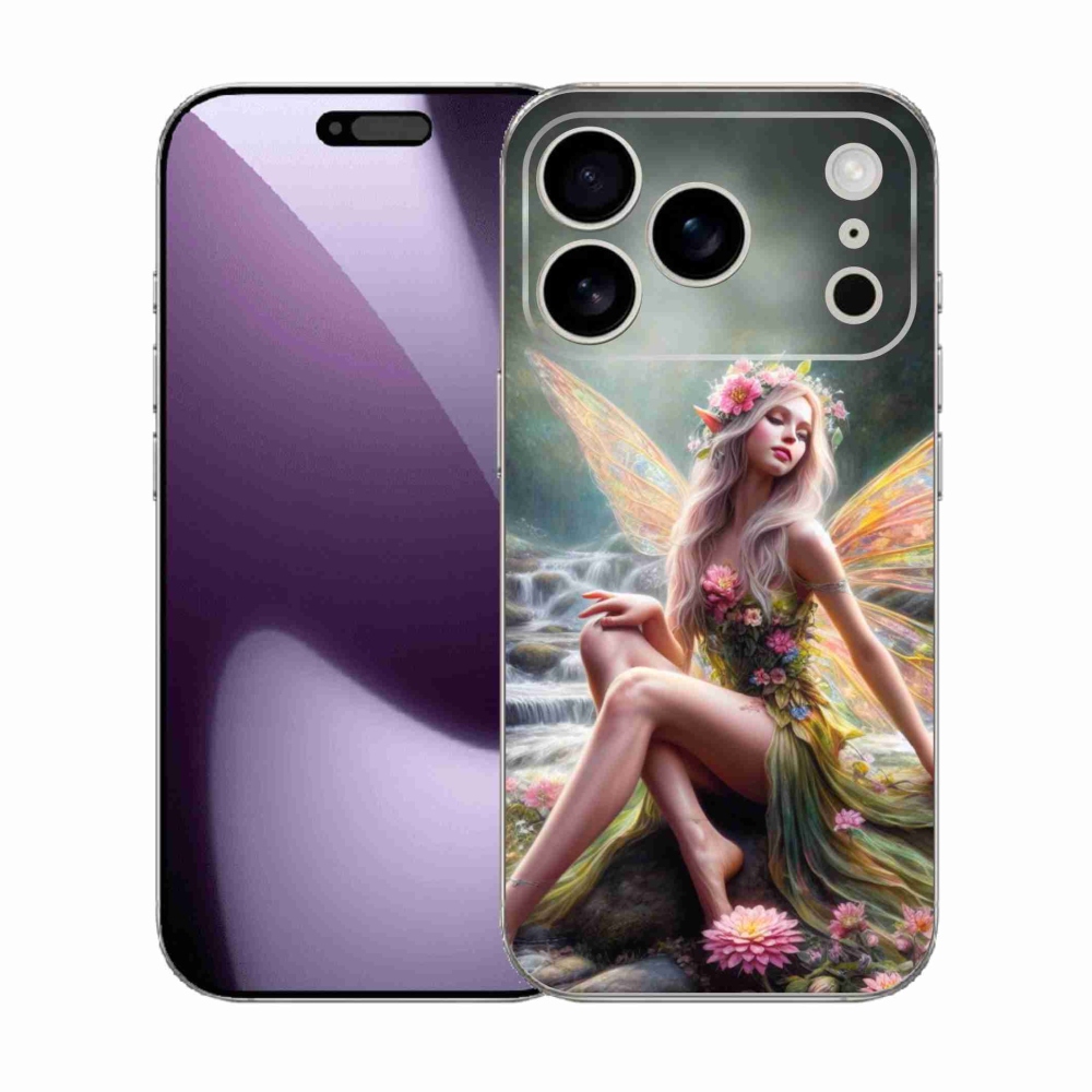 Gélový kryt mmCase na iPhone 17 Pro - motýlia žena 1