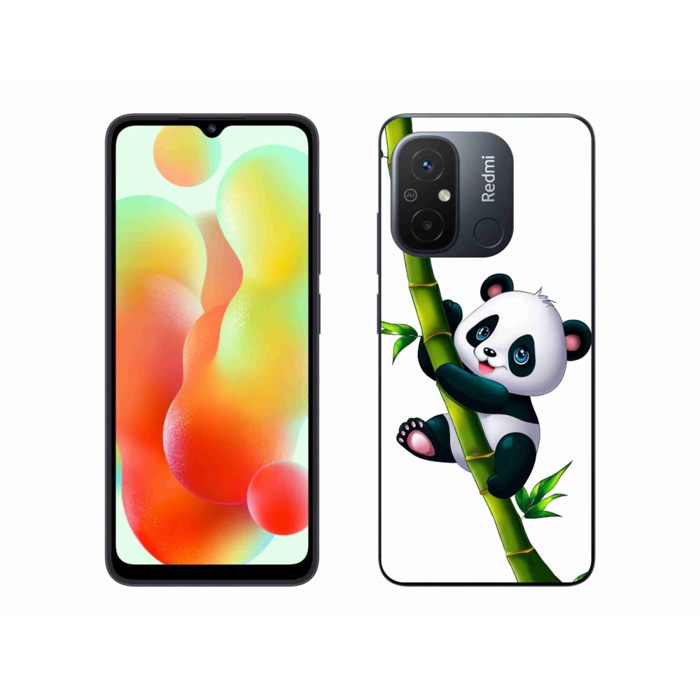 Gélový kryt mmCase na Xiaomi Redmi 12C - panda na bambuse