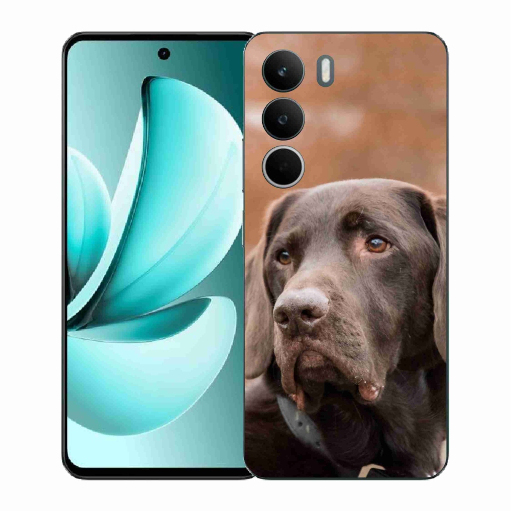 Gélový kryt mmCase na Realme C71 - hnedý labrador