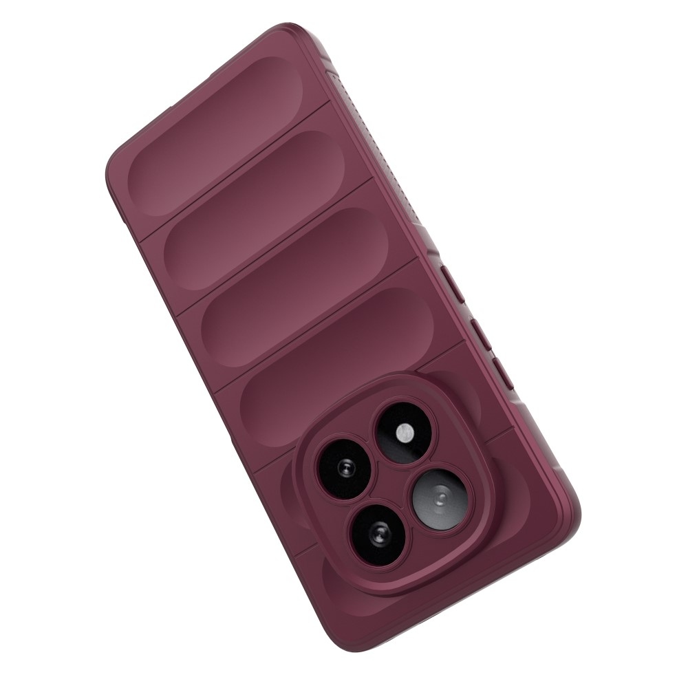 Rugg odolný gélový obal na Xiaomi Redmi Note 14 Pro+ 5G - vínový