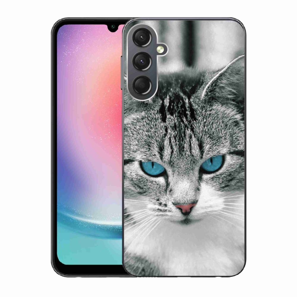 Gélový kryt mmCase na Samsung Galaxy A24 - mačacie pohľad 1