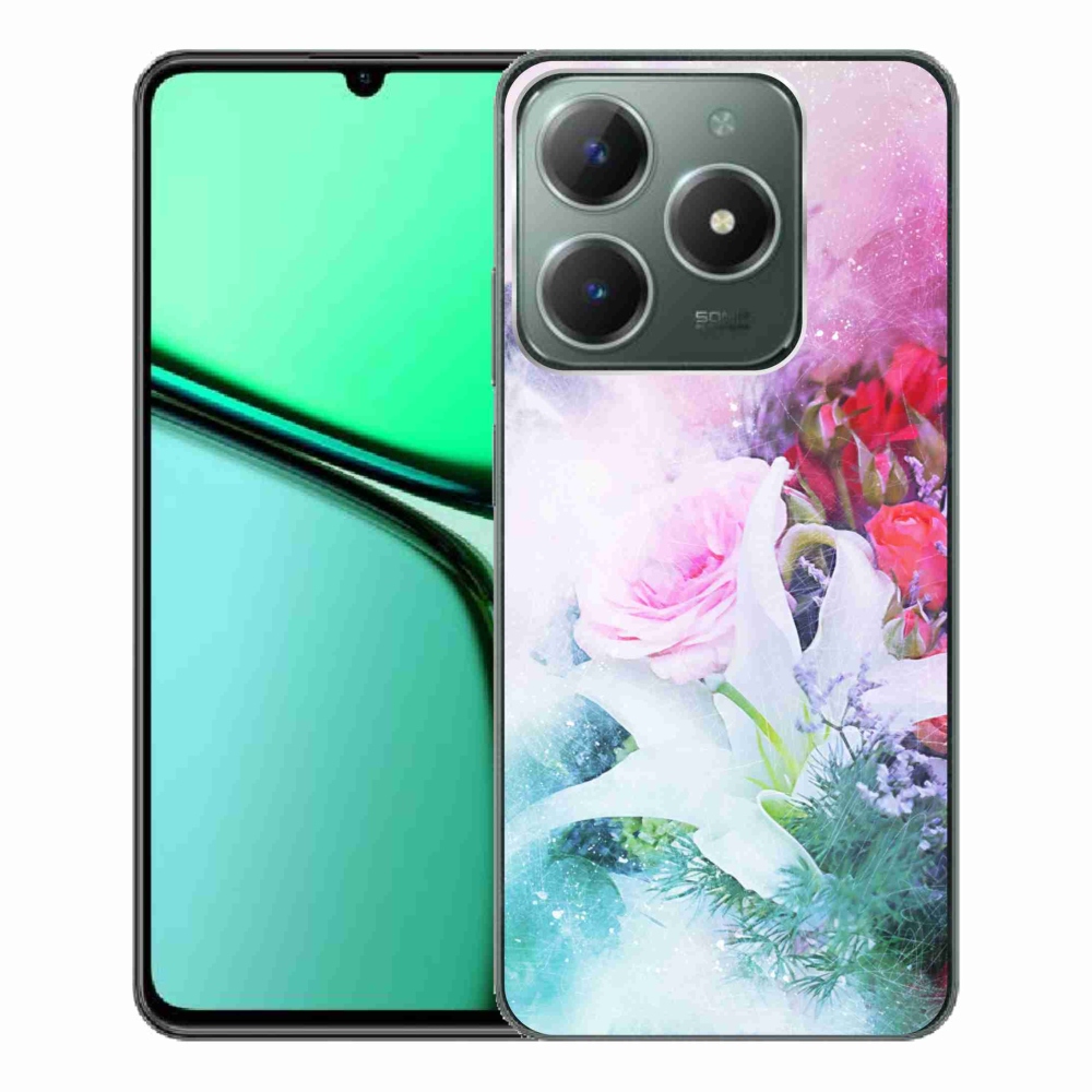 Gélový kryt mmCase na Realme C61 - kvety 4