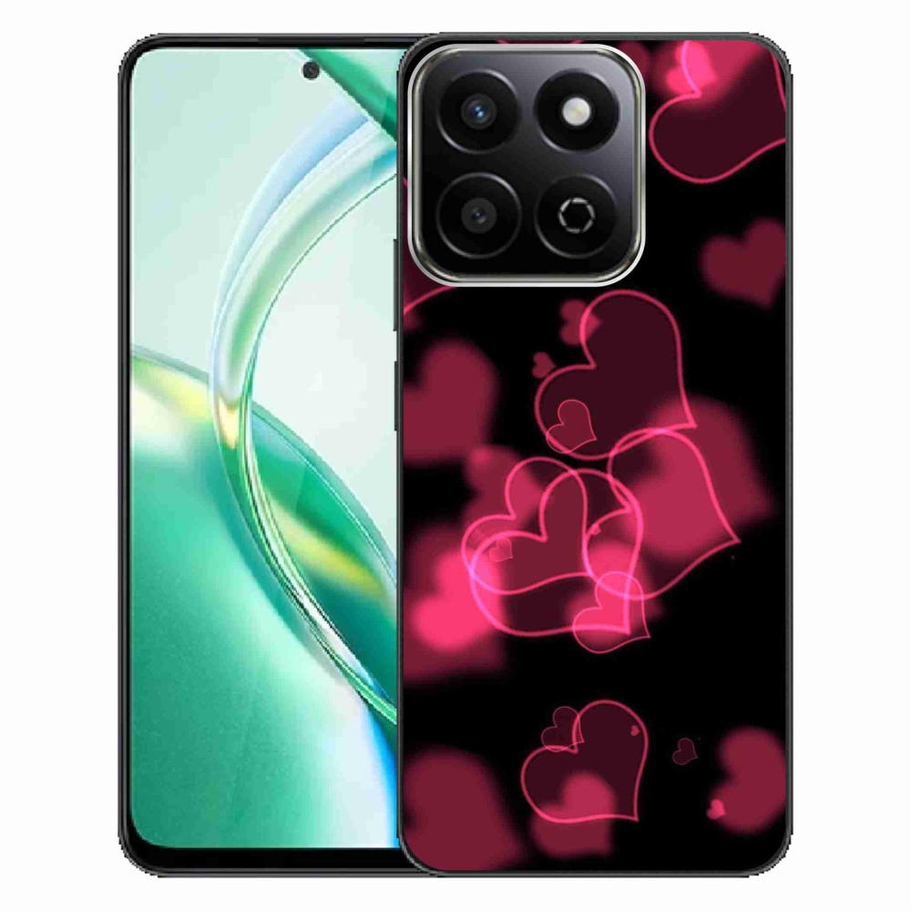 Gélový kryt mmCase na Honor 200 Smart 5G - červená srdiečka