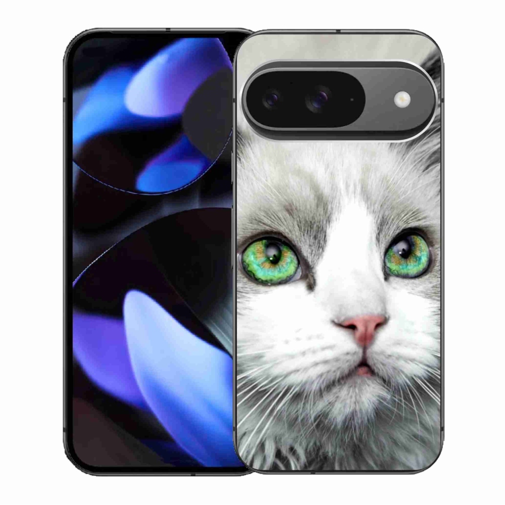 Gélový kryt mmCase na Google Pixel 9/9 Pro - mačacie pohľad
