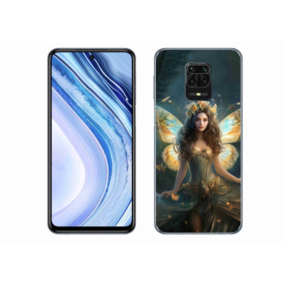 Gélový kryt mmCase na Xiaomi Redmi Note 9S - motýlia žena