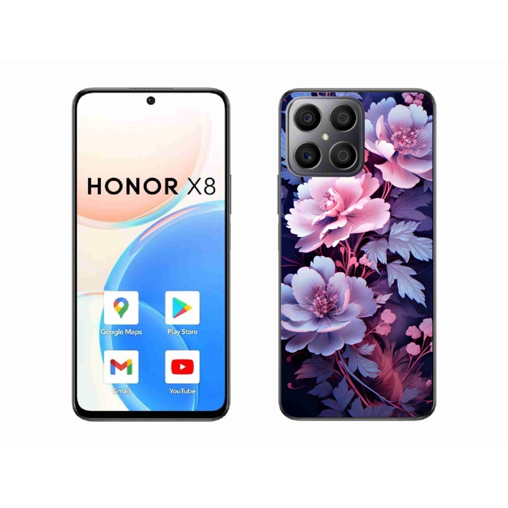 Gélový kryt mmCase na Honor X8 - kvety 11