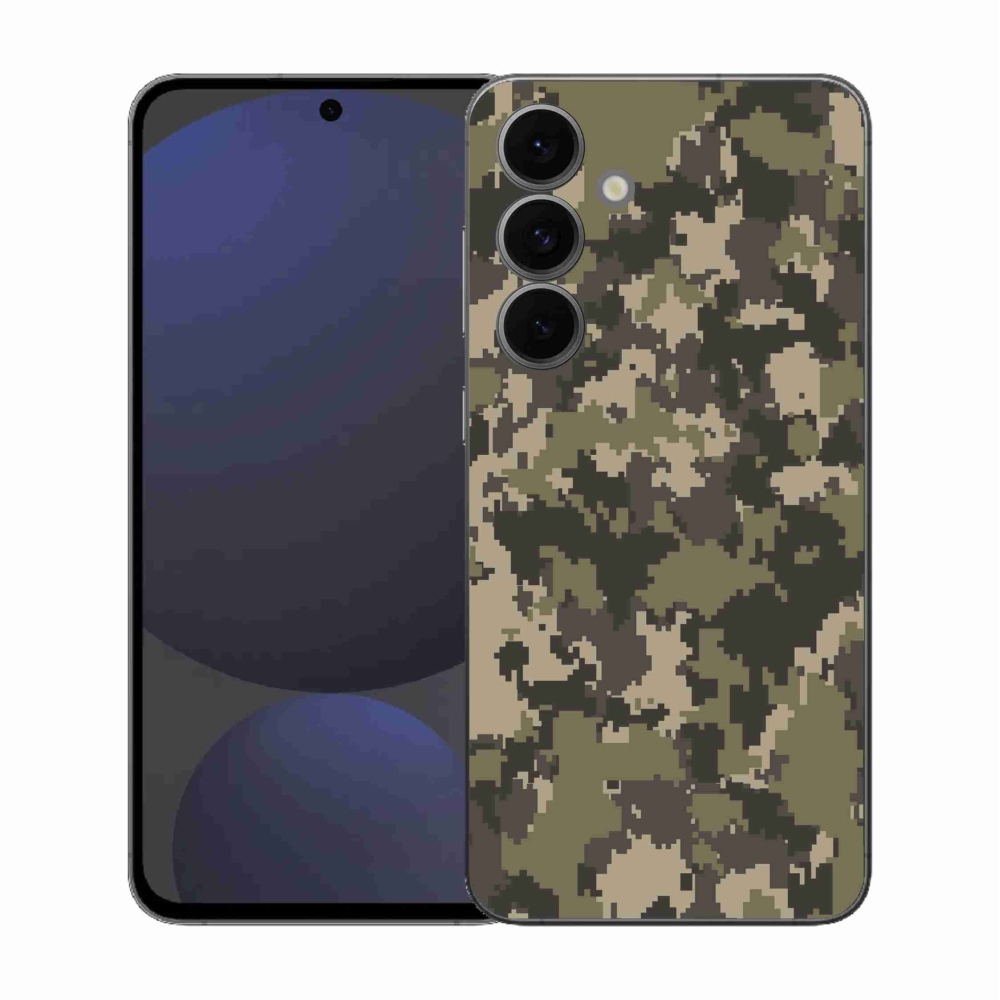 Gélový kryt mmCase na Samsung Galaxy S25 FE - maskáčový vzor 12