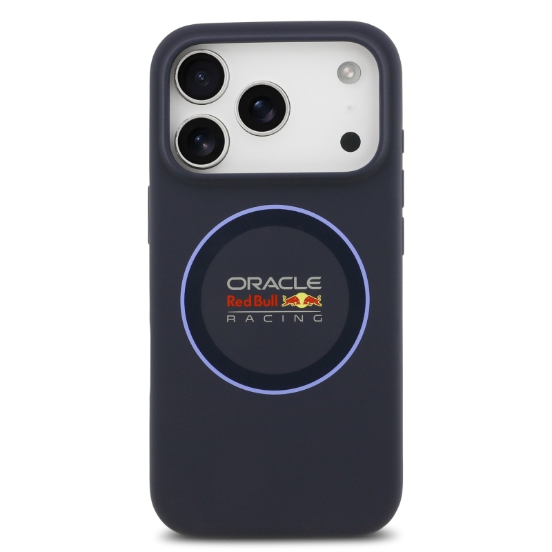 Red Bull Silikónový zadný kryt MagSafe Blue Ring pre iPhone 17 Pro Navy