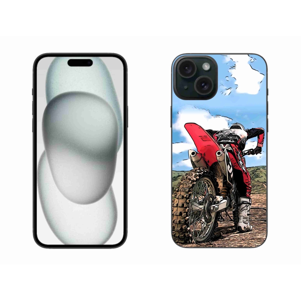 Gélový kryt mmCase na iPhone 15 Plus - moto