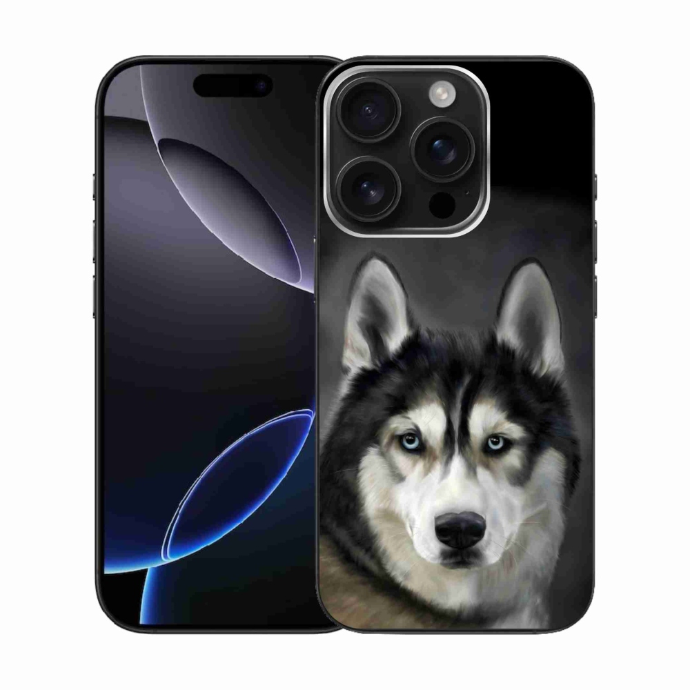 Gélový obal mmCase na iPhone 16 Pro - husky