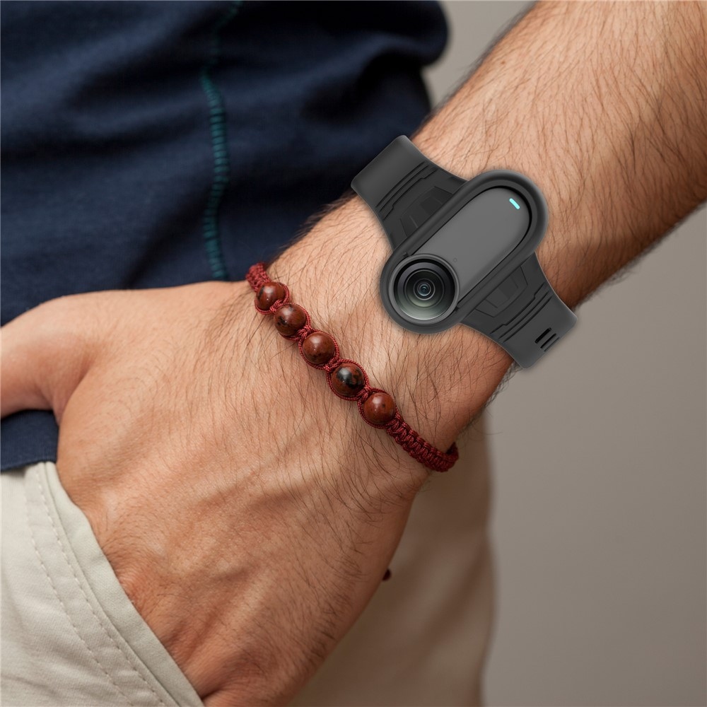 Silikónový rám s náramkom pre Insta360 GO 3 / GO 3S / GO 2 - biely