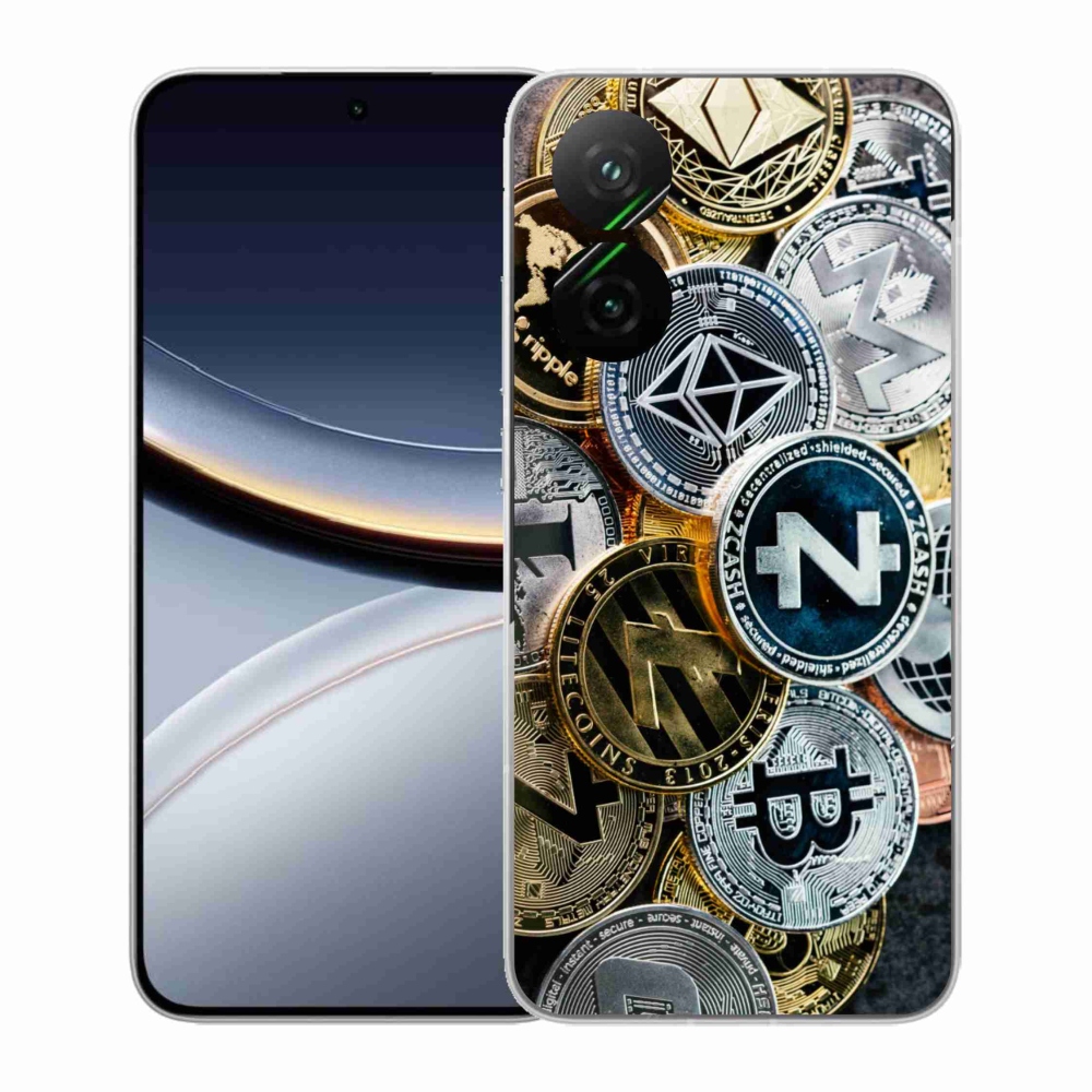 Gélový kryt mmCase na Xiaomi Poco F7 5G - kryptomeny