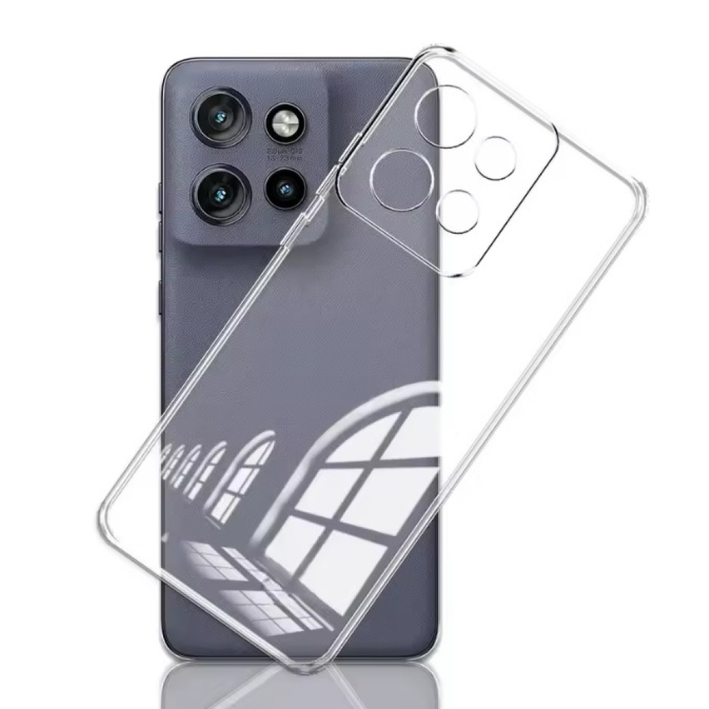 Gélový obal s plastovým chrbtom na Motorola Edge 50 Neo 5G - priehľadný