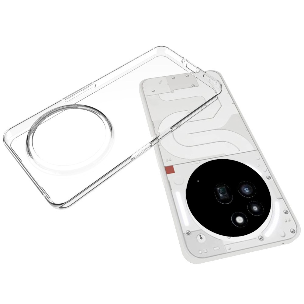 Transparentný gélový obal pre mobil Nothing Phone (3a) Pro - priehľadný