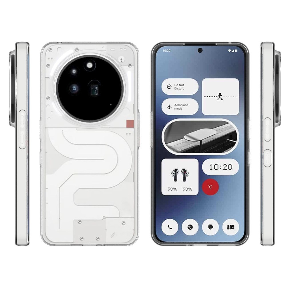 Transparentný gélový obal pre mobil Nothing Phone (3a) Pro - priehľadný