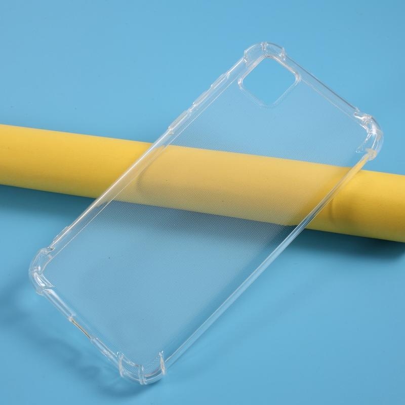Transparentný gélový obal s vystuženými rohmi pre mobil Huawei Y5p/Honor 9S