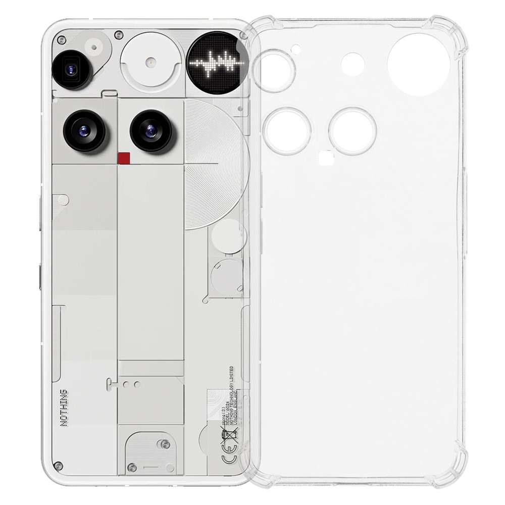 Transparentný gélový obal so zosilnenými rohmi na mobil Nothing Phone (3) 5G