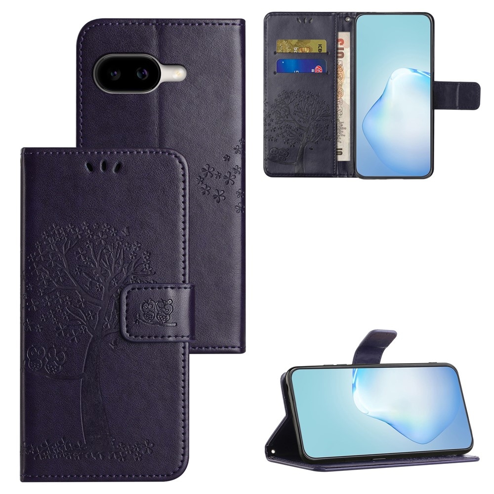 Tree knižkové puzdro na Google Pixel 10a - tmavofialové