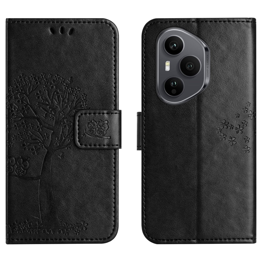 Tree knižkové puzdro na Honor 400 Pro - čierne