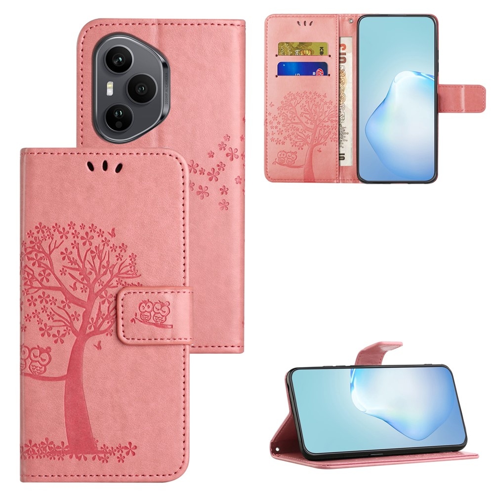 Tree knižkové puzdro na Honor 400 Pro - ružové