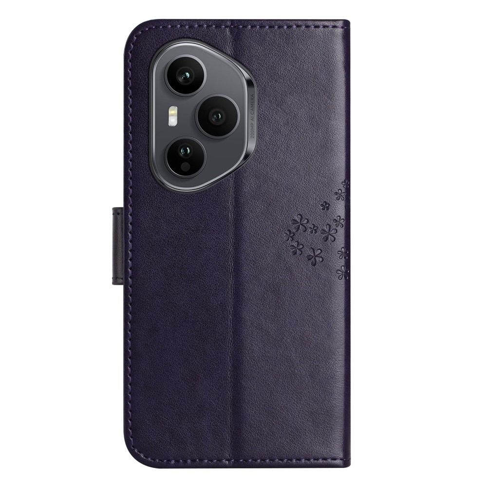 Tree knižkové puzdro na Honor 400 Pro - tmavofialové