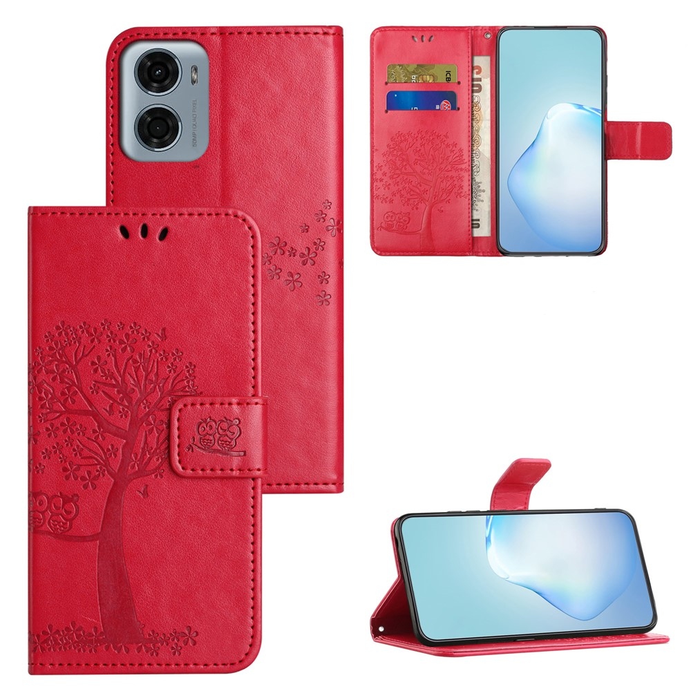 Tree knižkové púzdro na Motorola Moto G06 - červené