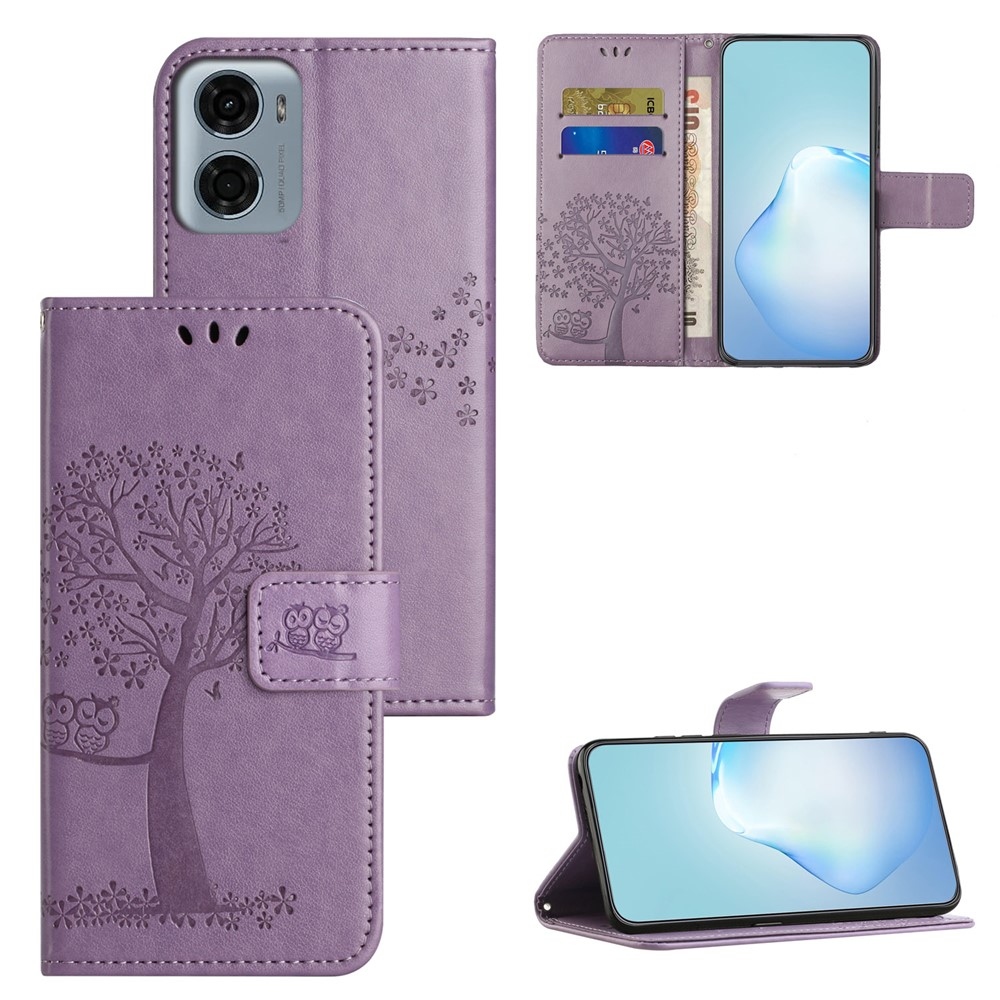 Tree knižkové púzdro na Motorola Moto G06 - svetlofialové