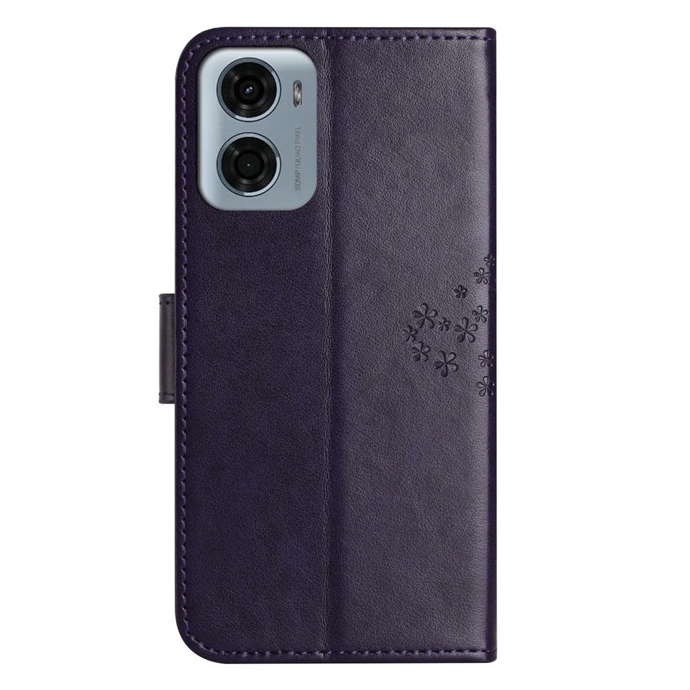 Tree knižkové púzdro na Motorola Moto G06 - tmavofialové