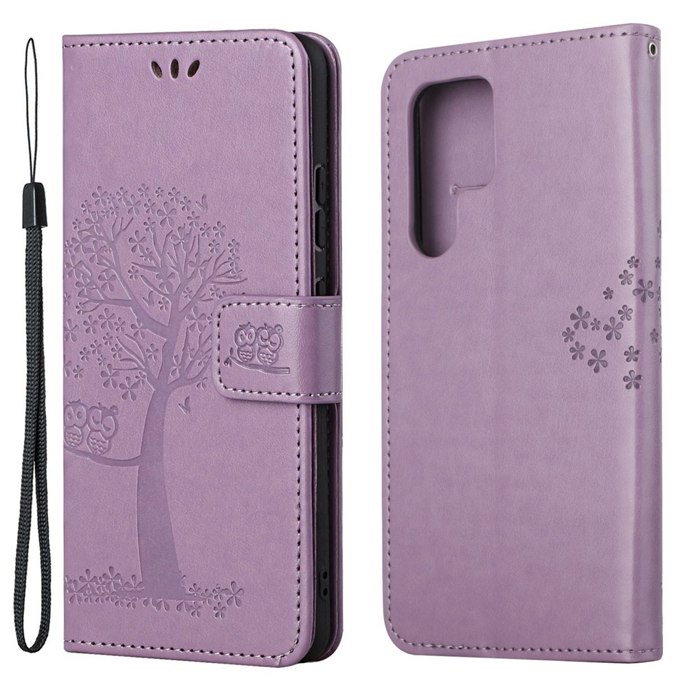 Tree knižkové púzdro na Samsung Galaxy S25 Ultra - svetlofialové